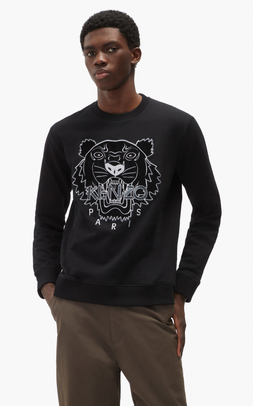 Sudadera Kenzo The Invierno Capsule Tiger Hombre Negras ITG047835